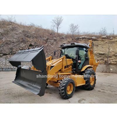 China Manufacture Cheap Price for Sale 2.5ton Mini Backhoe Excavators with Attachments Loader Backhoe Tractor Backhoe Loaders with CE