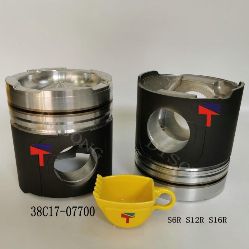 High-Performance Diesel Engine Engineering Machinery Parts Piston 38c17-07700 for Diesel Engine Parts S6r2 S12r S16r Generator Set