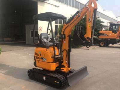 CE Certification Chinese Mini Digger 1 Ton 2 Ton Factory Prices Garden Use Xn20 Mini Crawler Excavator