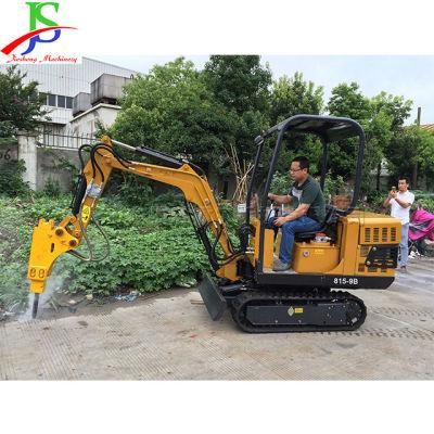 1.5 Tons Small Crawler Hydraulic Excavator Earthmoving Machinery