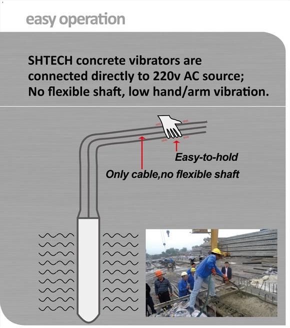 Long Concrete Vibrator Shaft Turkey Style