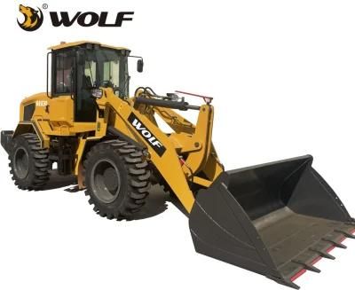 China Famous Brand Wolf Construction Equipment Cheap/New Wl930 Small/Mini/Compact Front End Wheel Loader with ISO and CE for Farm/Garden/Mine