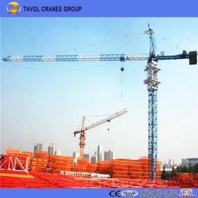 China 6t 60m Jib with 1.0t Tip Load Qtz80-6010 Tower Crane