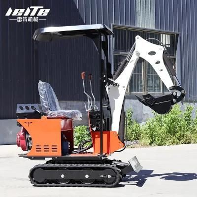 High Performance Diesel Home Orchard Greenhouse Farm Courtyard 0.8 Ton Mini Excavator for Sale Low Price