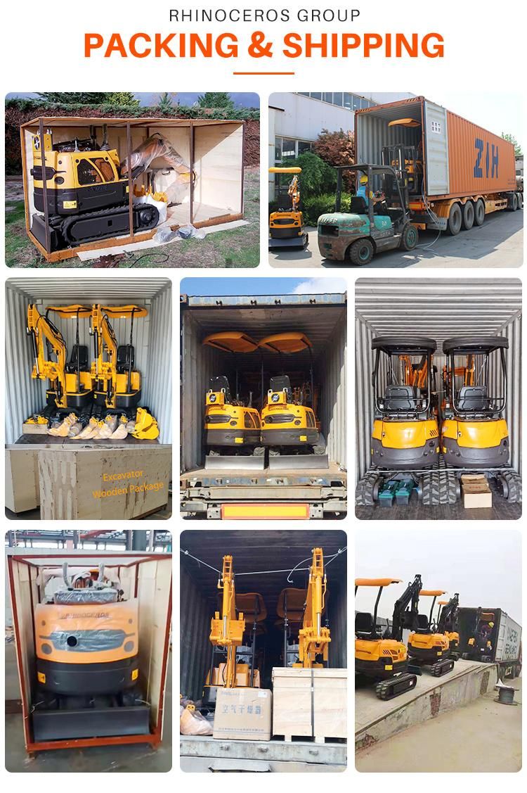 Hot Sale 2 Ton Small Cheap Mini Digger 800kg Mini Excavator Prices Construction Equipment 1ton Mini Track Digging Machine Mini Excavator for Sale CE EPA