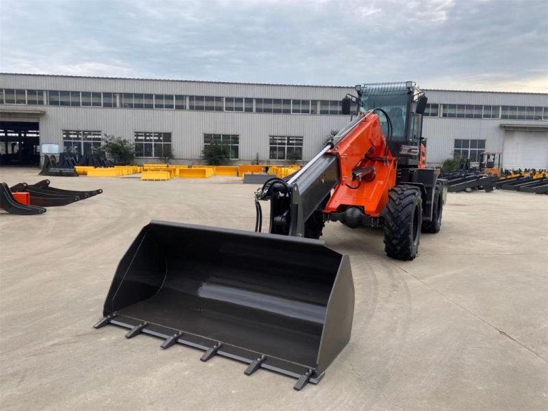 Wk-2500 Telescopic Boom Wheel Loader 1 Ton 2 Ton Forklift Skid Steer Loader Backhoe Factory Wholesale Construction/Garden/Farm