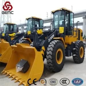 Gemc Front Wheel Loader 5 Ton Zl50gn with 3m3 Bucket