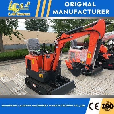 Lgcm Hot Sale 0.8-2.0 Ton Rubber Track Crawler Excavator Small Hydraulic Compact Digger Machine Mini Excavators