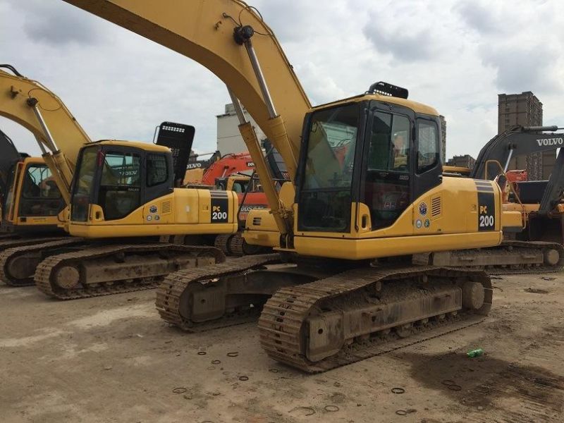 Japan Origin Komatsu Excavator PC200-7 PC200 Crawler 20t Excavator