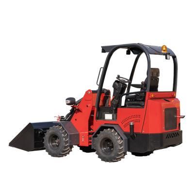 New Hydraulic Transmission 600kg Mini Small Compact Cheap Articulated Front Wheel Loader