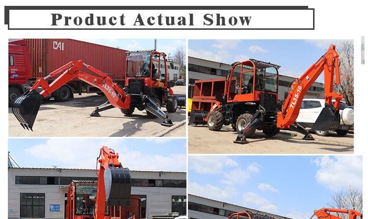 Titan Brand New High Quality 2.5ton Compact Cheap Mini Axle Parts Articulated Hot Sale Backhoe Loader with Grapple