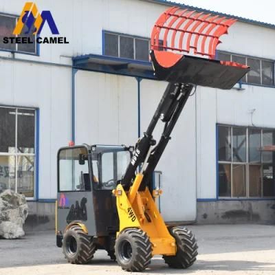 1.5ton Farm Tractor Grapple Bucket Wheel Loader