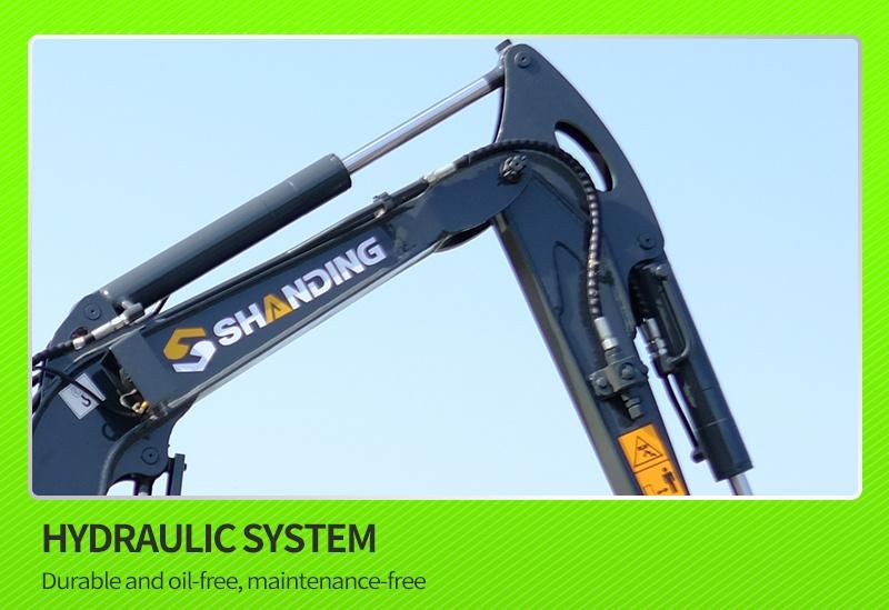 Rated Power 1.2 Ton Excavator Small Bare Weight Mini Excavator 1 Ton Working Good Traction China Produced