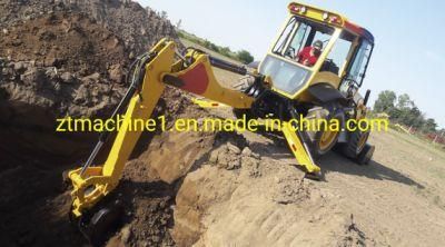 Discount Price Agriculture with Hydraulic Backhoe Loader for 2.5 Ton Speed Wheel Compact Farm Mini Loader Backhoe for Sale