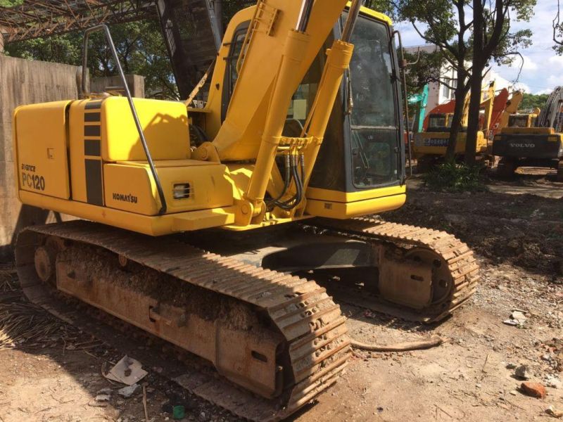 Used Komatsu PC120/PC128/PC130/PC138/PC200/PC210/PC220/PC240 Crawler Excavator with Hydraulic Breaker Line and Hammer in Good Condition