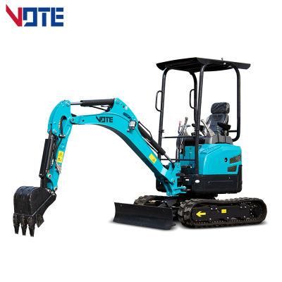 Hot Sell 1ton 2ton Small Garden Trench Digger Special Excavator for Construction Machinery 2.0 Tons Chinese Mini Excavator