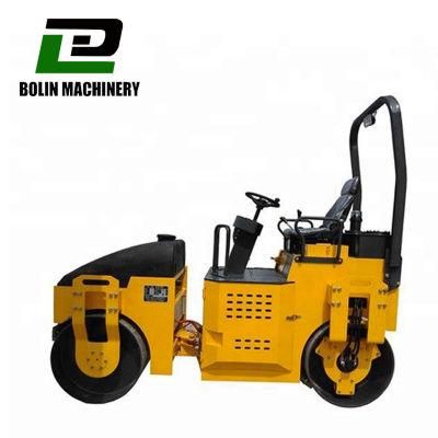 Road Roller 2ton Hydraulic Road Compactor Double Drum with High Quality