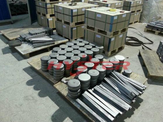 725bhn Cast White Iron Chockblocks CB65, 240X65X15/8mm Bimetal Material with Weldable Mild Steel