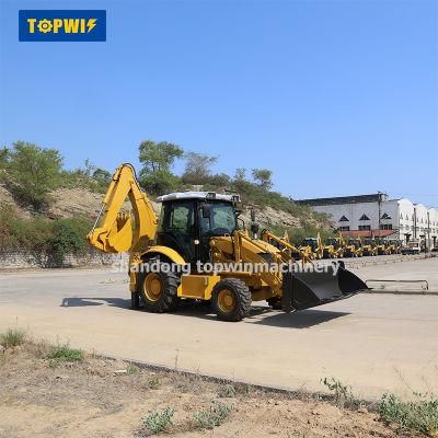 China New Compact Mini Small 4X4 Wheel Loader 100HP Backhoe Loader with Attachment for Sale 2 Ton 3 Ton 4 Ton 5 Ton 6 Ton