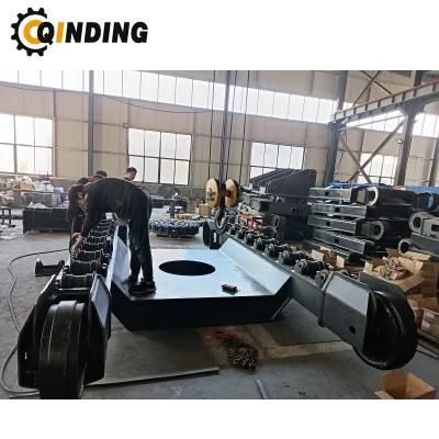 Qdst-06t 6 Ton Steel Track Undercarriage Chassis for Crusher and Screener, Mini- Excavator, Forest &amp; Logging 2363mm X 535mm X 300mm