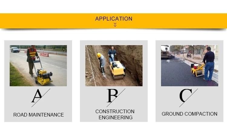 CE SGS ISO Hot Sale Walk Behind Mini Road Roller for Road Paving