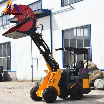 Forestry Machinery CE Approved Long Arm Telescopic Mini Loader Mini Shovel Loader with Wood Log Grapple for Sale