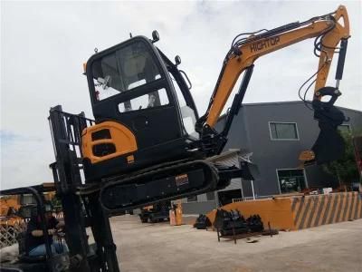 China Factory Supply Directly Ht20 Mini Crawler Excavator with Closed Cabin