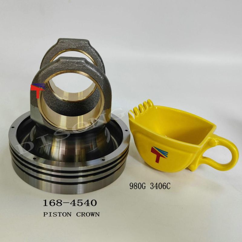 Diesel Engine Engineering Machinery Parts Piston Crown 168-4540 for Building Bulldoz Parts D8r D8n Wheel Loaders Parts 168g Engine Parts 3460c 980c