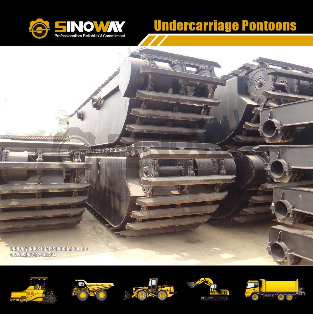 Hydraulic Amphibious Pontoon Undercarriage for Cat Hitachi Komatsu Doosan Amphibious Excavator