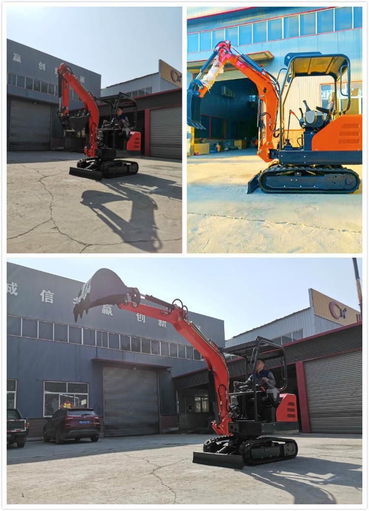 Retracting Shoes Mini Small Hydraulic Crawler Excavator with 2.5 Ton