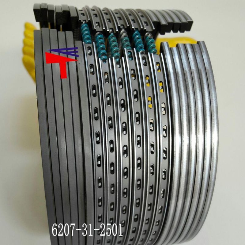 High Quality Diesel Engine Mechanical Parts Piston Ring 6207-31-2501 for Excavator Parts PC200-5 Engine Parst S6d95 Generator Set