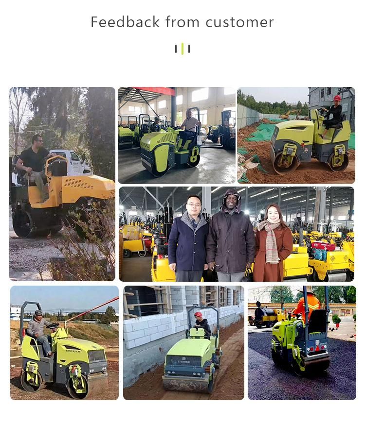 High Quality 1000kg Ride on Road Roller Used in Road Construction