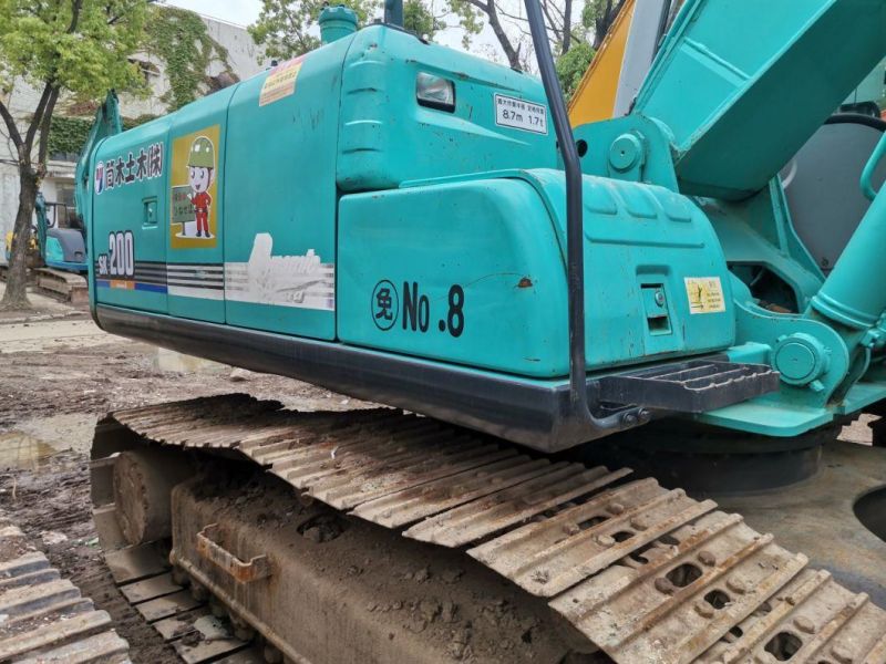Second Hand Kobelco Sk200-6/Sk200-8/Sk200-10/Sk200-12 Excavator/Crawler Excavators/20-30ton Excavator/Middle Excavator