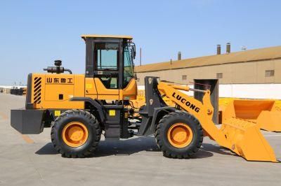 Lugong Automatic 4 Wheel Drive 2t Wheel Loader Small Loader for Sale