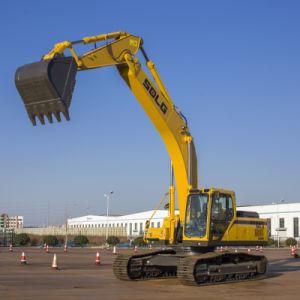30T hydraulic crawler track type excavator SDLG E6300F with rock bucket