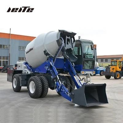 Small Self Loading Concrete Mixer Truck Ltcm-2600 Training Power Technical Parts Sales Video Support Output 10 Cbm Weight Drum Mixer
