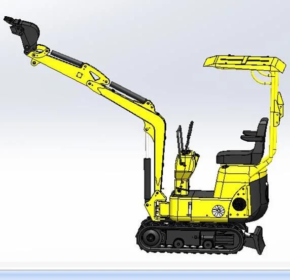 Sy10 Mini Exavators Sunyo Excavator Is Crawler Excavator Hydraulic Excavators, as Wheel Excavator
