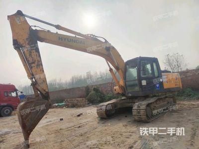 Used Mini Medium Backhoe Excavator Hyundai R215-7c Construction Machine Second-Hand