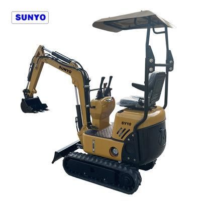 Sy10 Mini Exavators Sunyo Excavator Is Crawler Excavator Hydraulic Excavator, as Wheel Excavator