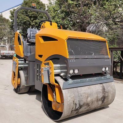China Machine 3 Tons Articulated Double Drum Small Road Roller