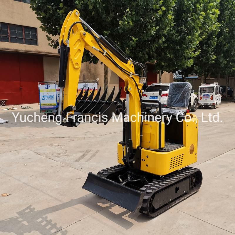 Francis Rt-10 1ton Hydraulic Crawler Micro Mini Digger Bagger Excavators 1000kg Mini Excavator