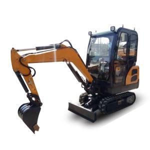 Crawler Excavator Digger Rotary Hydraulic Crawler Micro Digger with Rubber Track