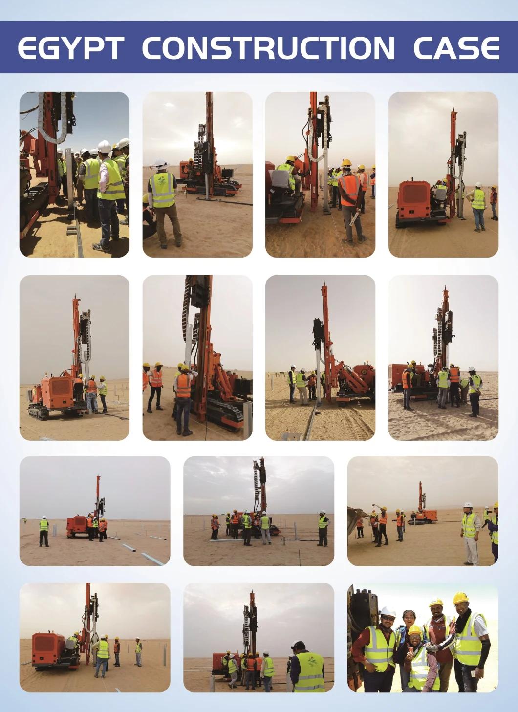 Solar PV Farm Installation Pile Ramming Machine Pile Driving Machine