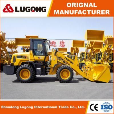Lugong Mini Front End Loader Small Shovel Loader Compact Backhoe Wheel Loader for Construction Earthmoving