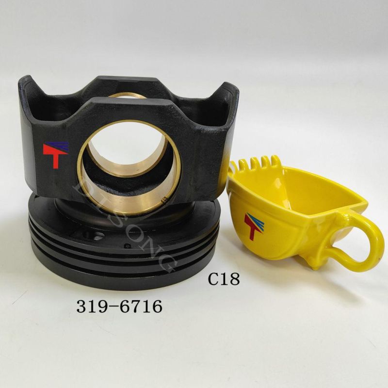 High-Performance Diesel Engine Engineering Machinery Parts Piston 319-6716 for Wheel Loaders Parts E390d C18 C27 C32 Generator Set Diameter 145mm