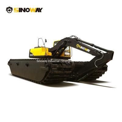 Pontoon Undercarriage of Amphibious Excavator
