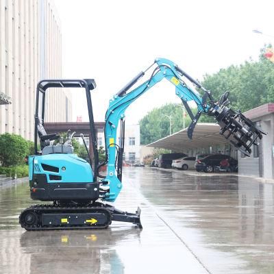 1-2 Tons Household Small Bucket Excavators Mini Auger Digging Machine