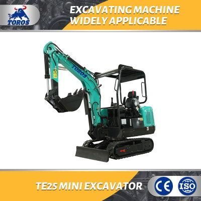 Te25 Russia Crawler Digger Mexico Machinery Repair Shops CE EPA China 2.2 Ton Energy Mining Excavator