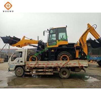 Bueno Mini Wheel Backhoe Loader Loader Backhoe with CE Certificate