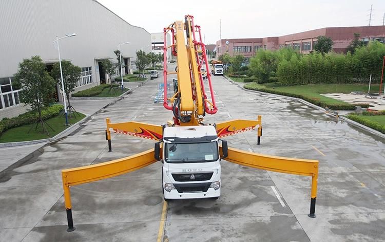 XCMG Factory Hb52V 52m New Portable Truck Mounted Concrete Mixer Pump